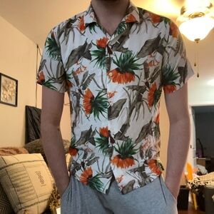 Floral Paradise Men's Casual Shirt